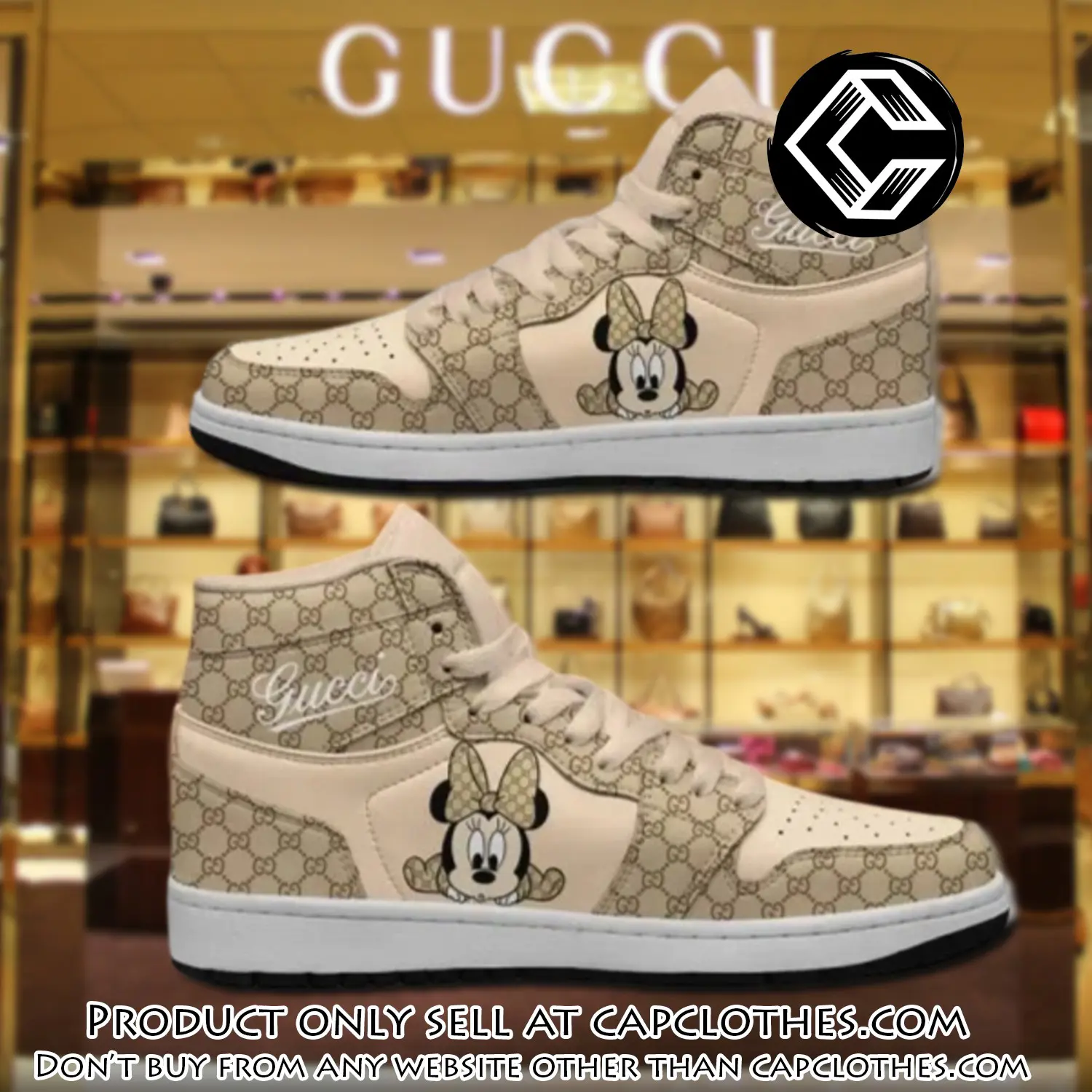 Gucci x mickey high air jordan sneakers shoes hot  disney gifts unisex cc3952756
